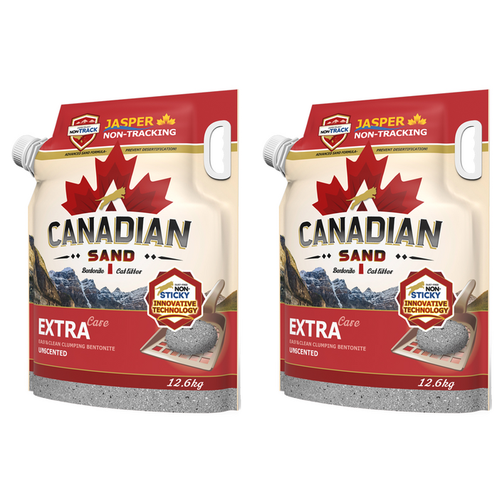 캐네디언샌드 응고형 재스퍼 엑스트라케어 벤토나이트, 12.6kg, 2개, 무향