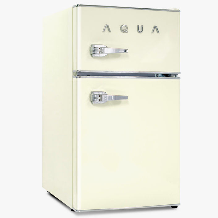 하이얼 AQUA 미드센츄리모던 클래식 레트로 냉장고 82L 방문설치, 크림 아이보리, ART82MDCLI 20231023