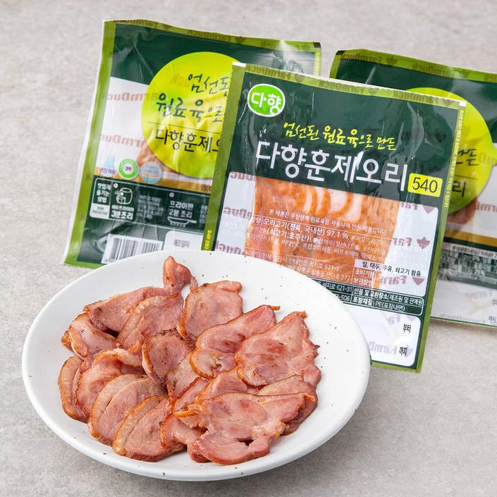 다향오리 엄선된 원료육으로 만든 훈제오리 슬라이스