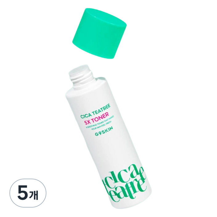 지나인스킨 시카 티트리 5X 토너, 5개, 180ml