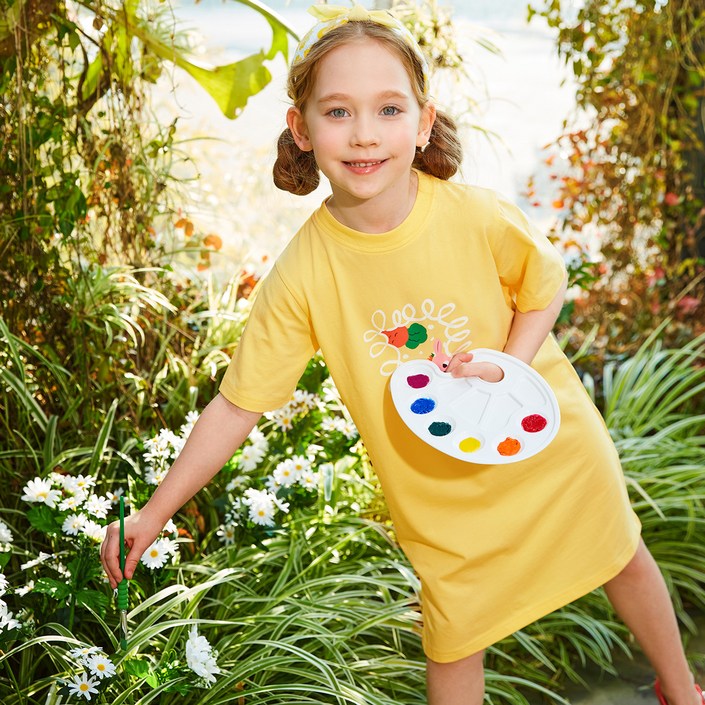 코코모메 아동용 스판 원피스 CCM2024