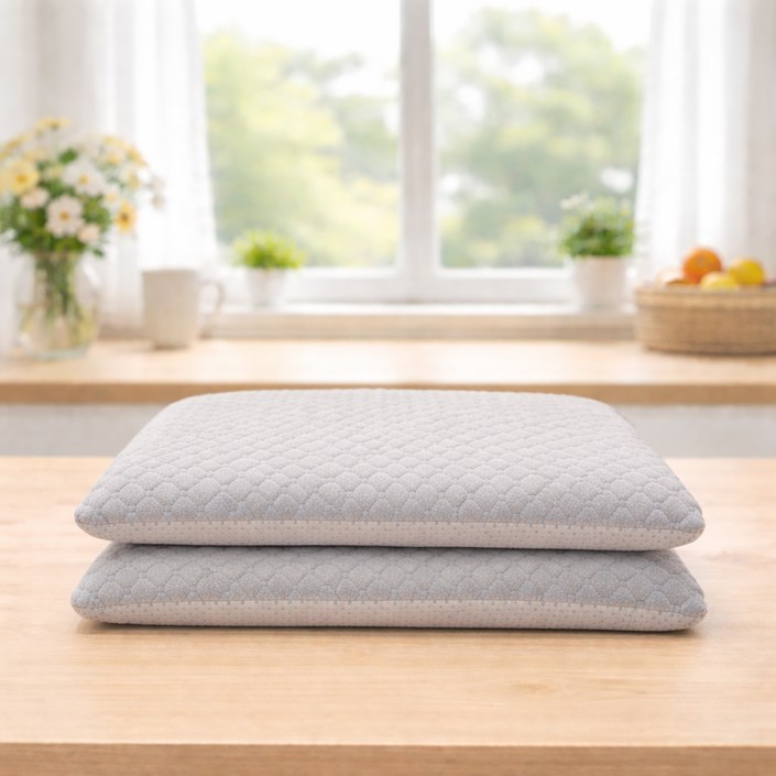 러빙랩 허니콤 끈달린 메모리폼 의자방석 2p