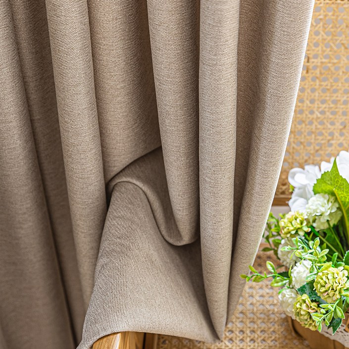 지나송 트윌 형상기억 아일렛형 암막커튼 2p + 볼로프 2p + 후사고리 2p