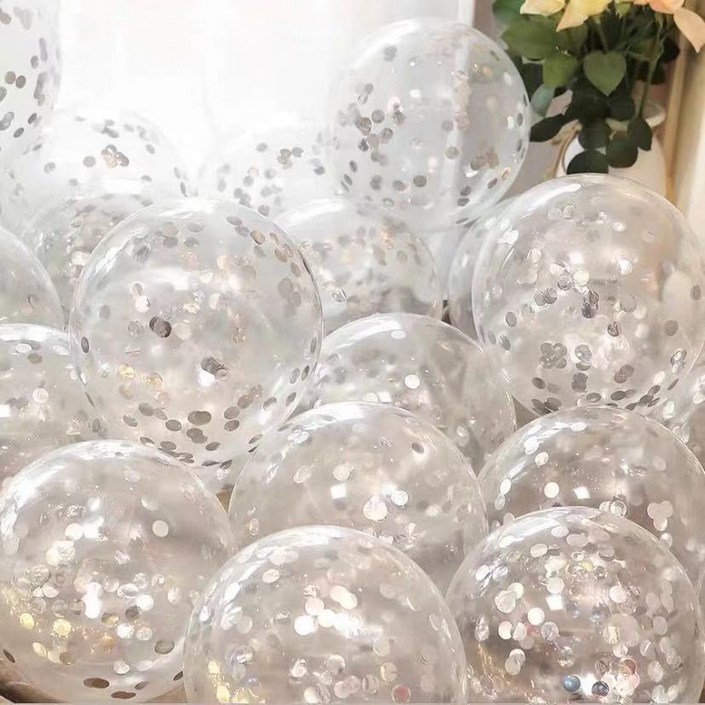 팡파티 파티풍선, 트리플 실버, 50개