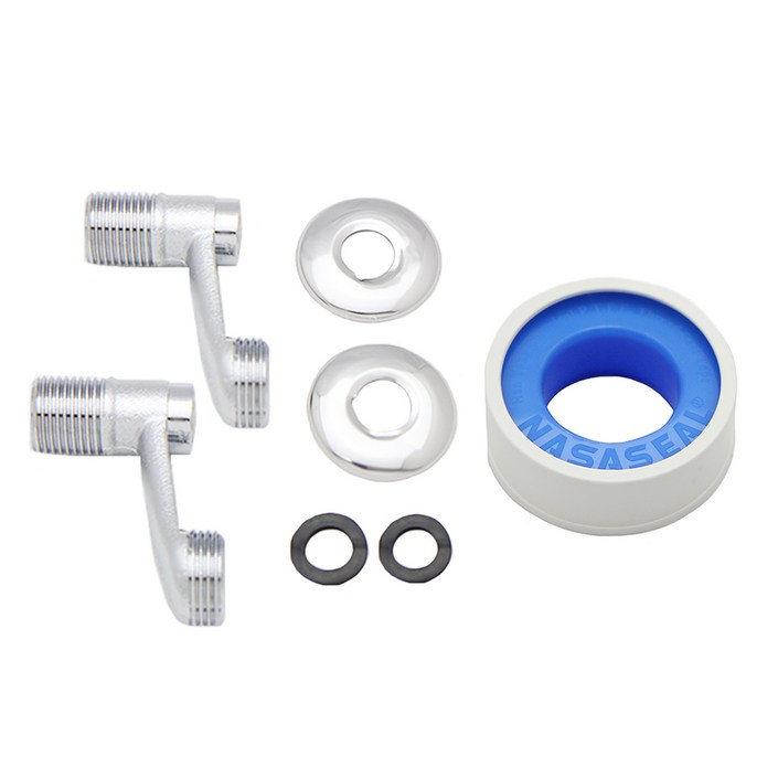 수도엔꼭지 편심 S닛플 소 2p  편심왕 2p  고무패킹 2p  테프론테이프 세트