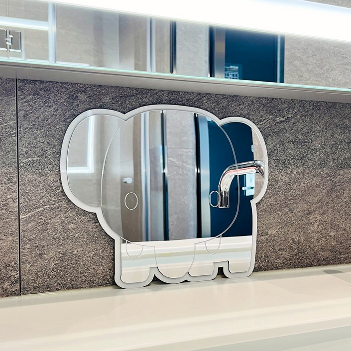 마드 부착식 일반 캐릭터 아크릴거울, 아기 코끼리