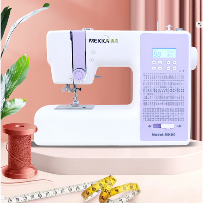 재봉연구소 미싱기 재봉틀 200가지 다양한 스티치 오바로크 핸드 미싱 가정용 재봉 수선, 디럭스형