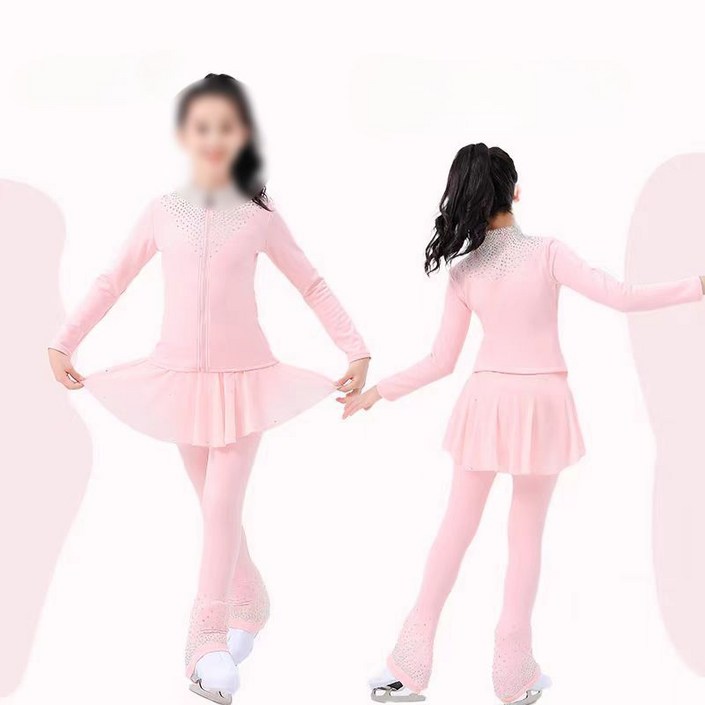 피겨 연습복 피겨스케이팅 트레이닝 블랙 아이스 의류