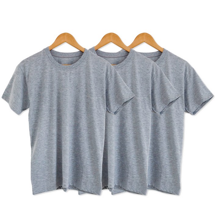 슬로비 국산 순면 남녀공용 반팔 티셔츠 3팩 - 투데이밈