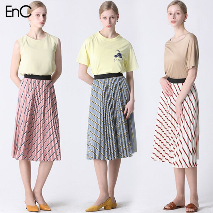 이엔씨 EnC  플리츠 스커트
