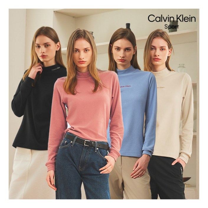 캘빈클라인스포츠  25FW 여성 모크넥 4종