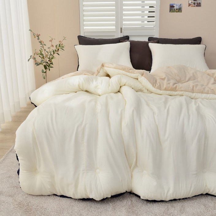 멜루나 양면 겨울 모달 극세사 이불세트