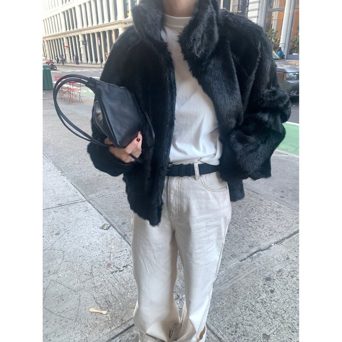 underson 언더슨 밍크숏 블루종 점퍼 2color