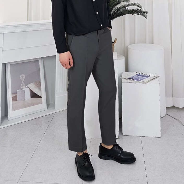 디알엠 남자 슬랙스 링클프리 구김없는 빅사이즈 밴딩 슬랙스 S2XL