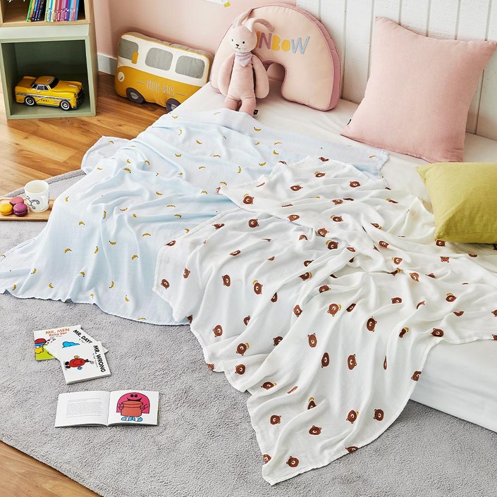 모던하우스 모던하우스 보들보들 뱀부100 거즈블랑켓 120×120 2P