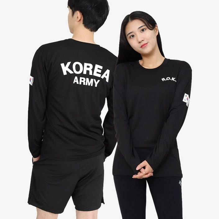 밀리랩 1+1 로카티 ROKA 긴팔티 기능성 코리아아미 티셔츠