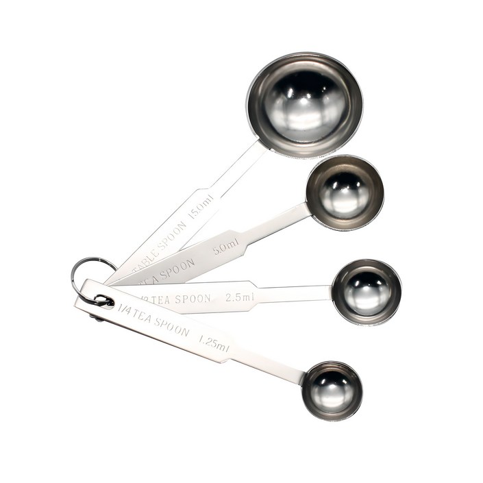 이홈베이킹 스텐 계량 스푼 4종 세트