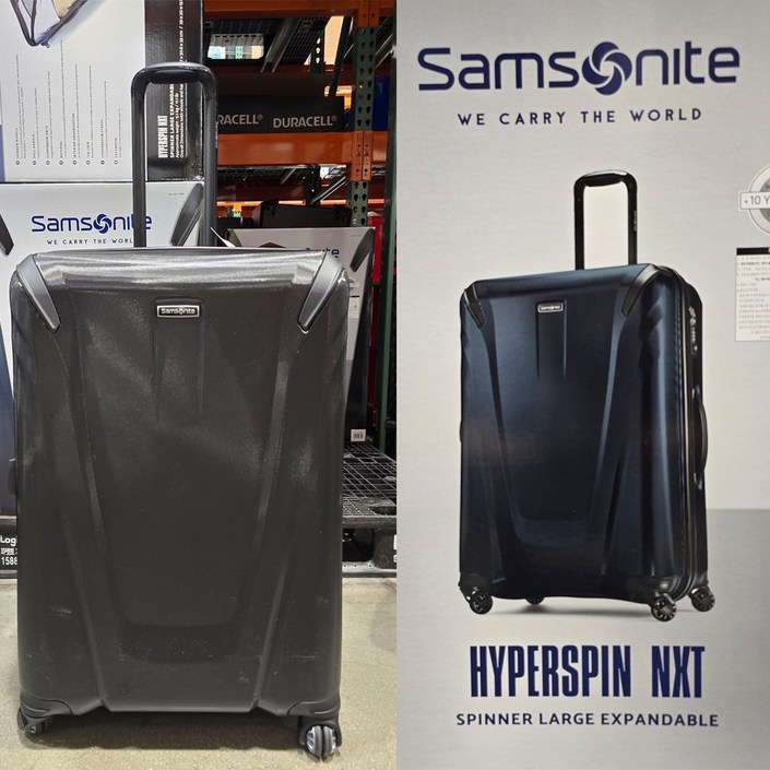코스트코 쌤소나이트 하이퍼스핀 캐리어 블랙블루 화물용 29인치 73cmTSA확장