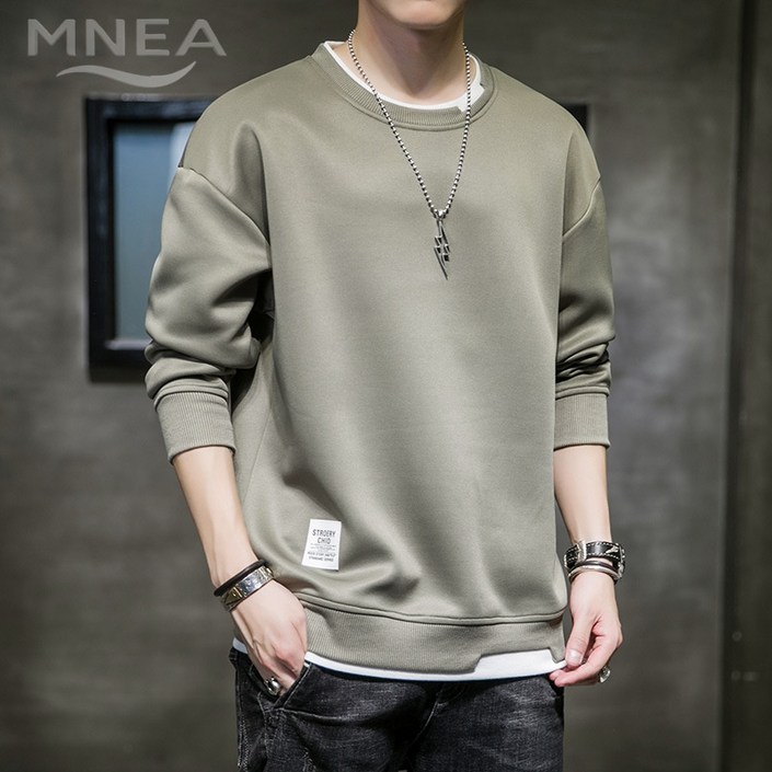 남성 오버핏 후드티 맨투맨 루즈핏 긴팔 티셔츠 베이직 캐주얼 남자 빅사이즈 일상 운동복