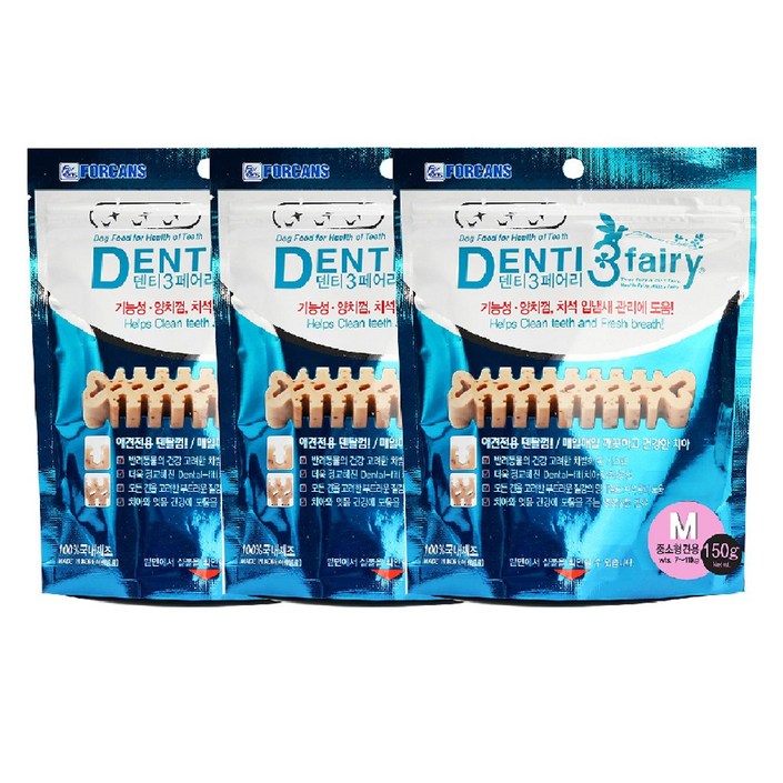 포켄스 덴티페어리 강아지 덴탈껌 M 150g