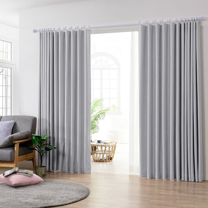 아로아 국내제작 릴리커튼 100프로 3중직 방한방풍 거실 암막커튼 자석끈증정