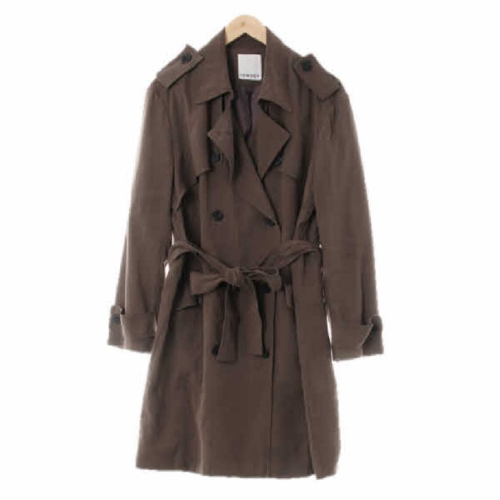 5564 톰보이 카키 플랩견장더블트렌치코트 [80-90]