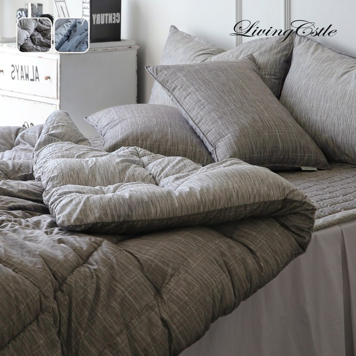 국산 리빙캐슬 벨로 알러지케어 차렵이불  패드  베개커버 세트