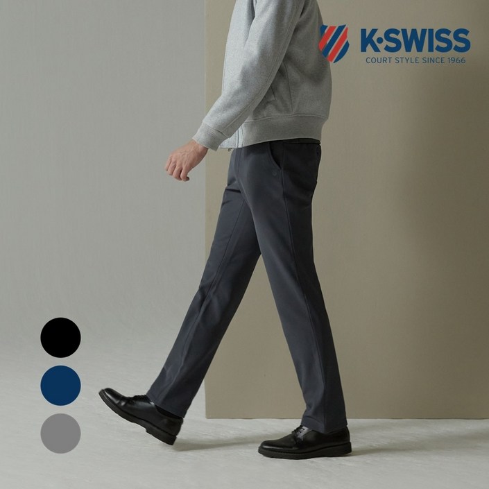 케이스위스 KSWISS 남성 스판 기모 본딩 바지