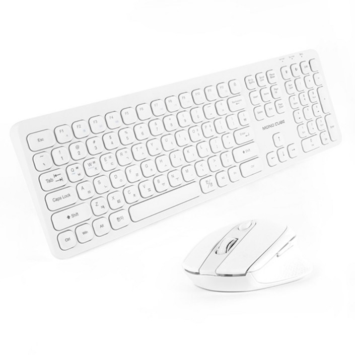 모노큐브 블루투스 3채널 멀티페어링 무선 키보드 마우스 세트