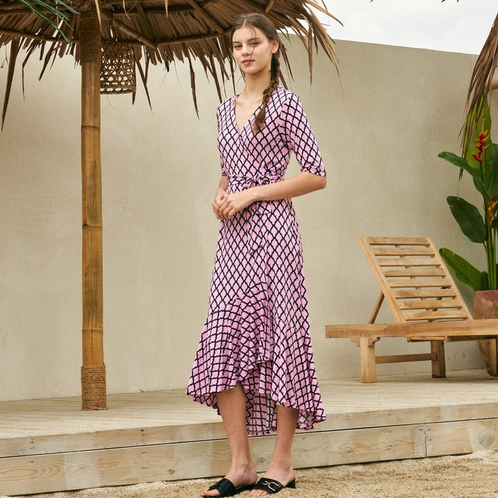 8 Colors Lipbbam 바이립밤 비비안느 프릴 랩 롱 원피스 LDM42선택 1종