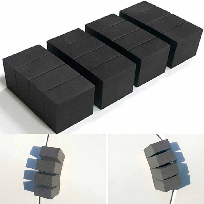 순정형 스펀지 도어가드 블랙 4개입, 4개