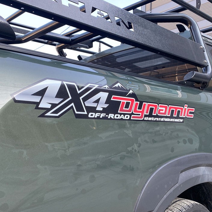 CS 픽업 트럭 차량 튜닝 4X4 다이나믹 라인 스티커 꾸미기 악세사리 국내제작 호환, 1개