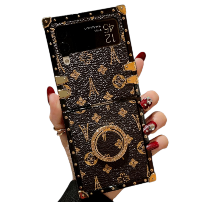 럭스폰 갤럭시 플립 전용 빈티지 링 명품 케이스