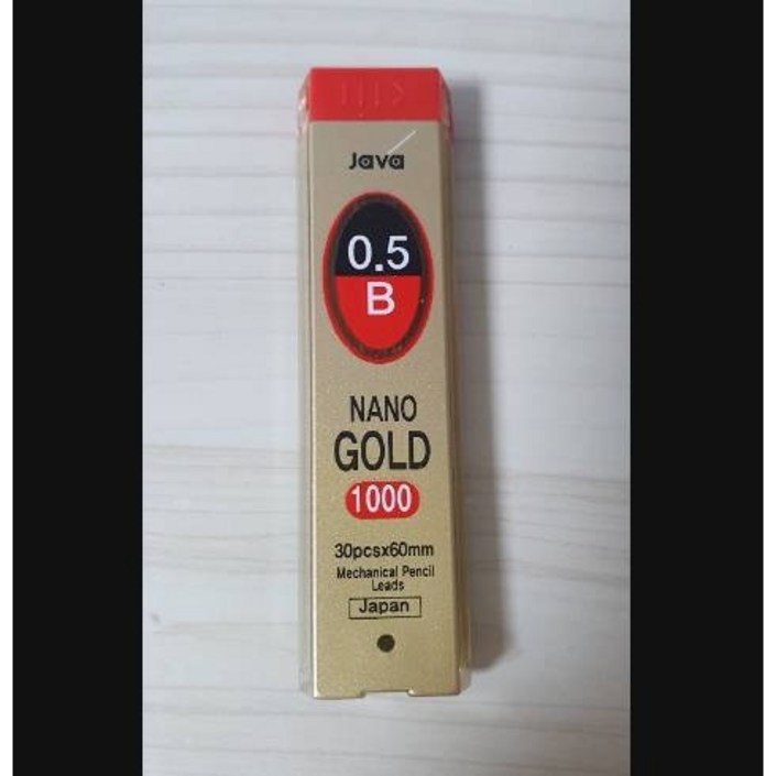 자바펜 나노골드 1000 B 샤프심, 0.5mm, 12개 63