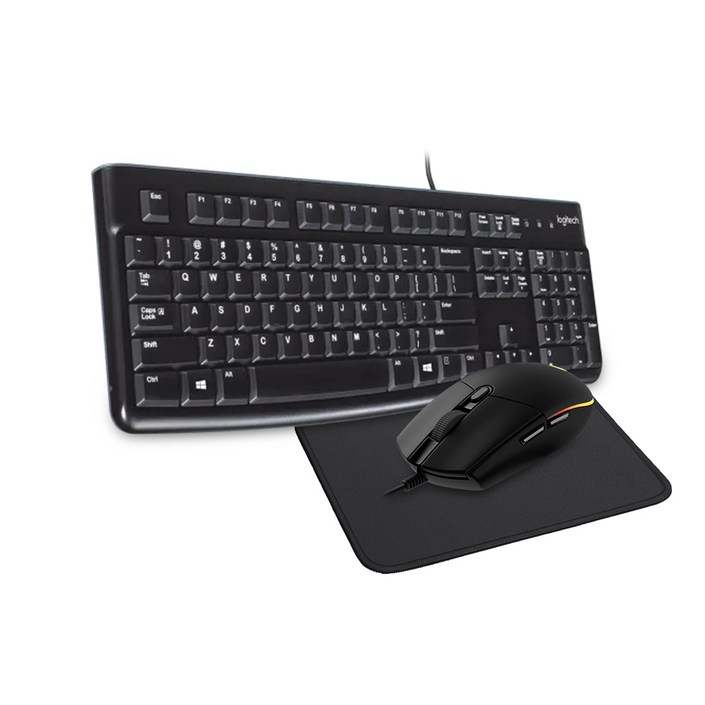 로지텍 K120 NEW 유선 키보드+로지텍 G102 블랙 (벌크) 게이밍 유선 마우스세트, G102 블랙(벌크), K120 G102 벌크, 일반형