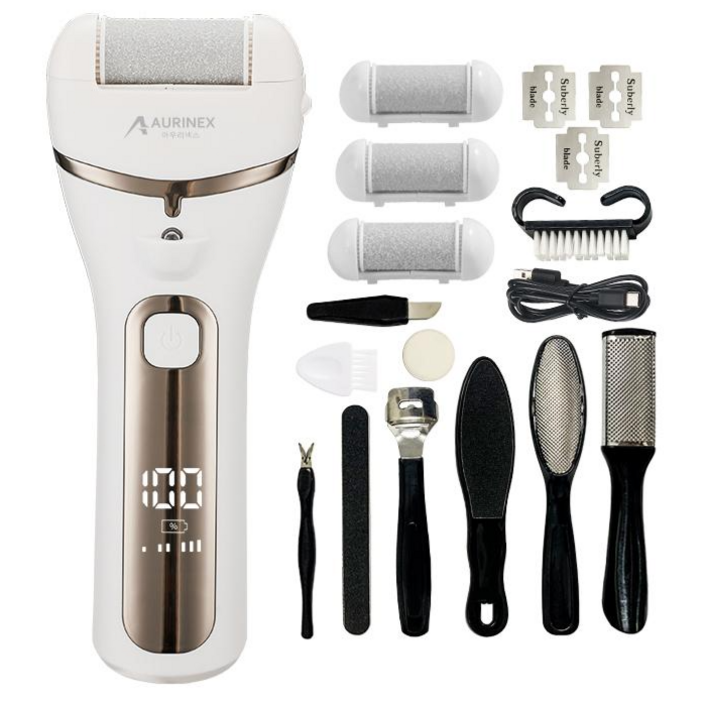 아우리넥스 프리미엄 전동 충전식 발각질제거기