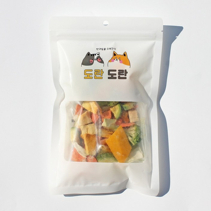 도란도란 동결건조 야채 베지칩스 20g 40g 미니 야채칩 강아지 수제간식 채소 영양 간식, 1개