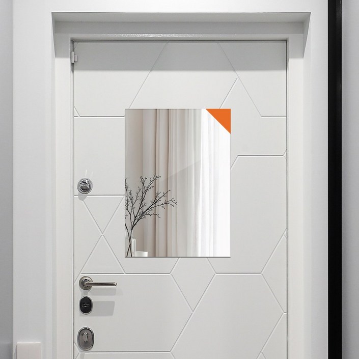 온미러 자석 거울 마그네틱 냉장고거울 무타공 부착식 현관