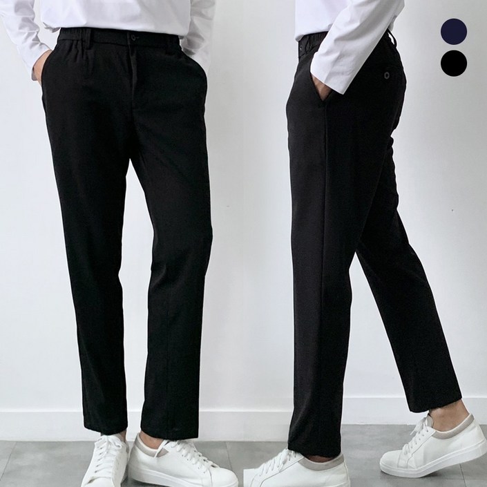 미제이 남자 밴딩 슬랙스 프리미엄 구김없는 바지