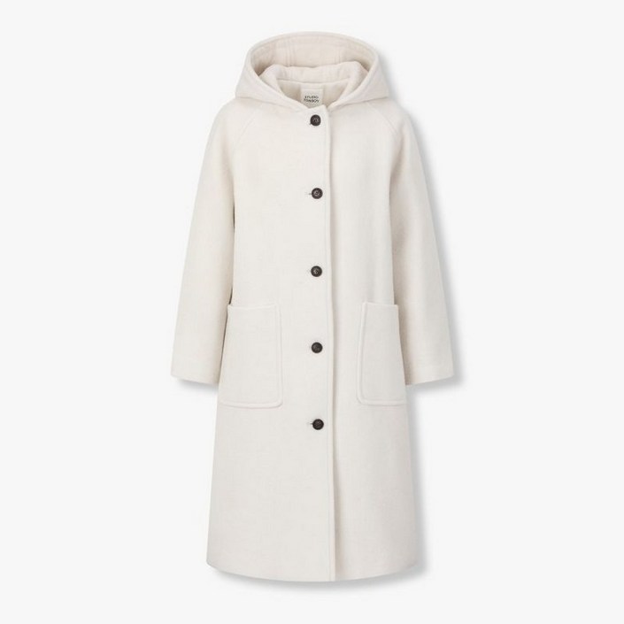 백화점 정품 스튜디오 톰보이 후드 싱글 코트 9165411883