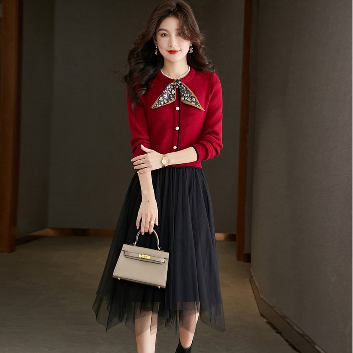 르엠마 신상 하객룩 비치웨어 루즈핏 반팔 임부복 홈웨어 겨울원피스 간절기원피스 롱원피스 가을원피스 니트 원피스 830007