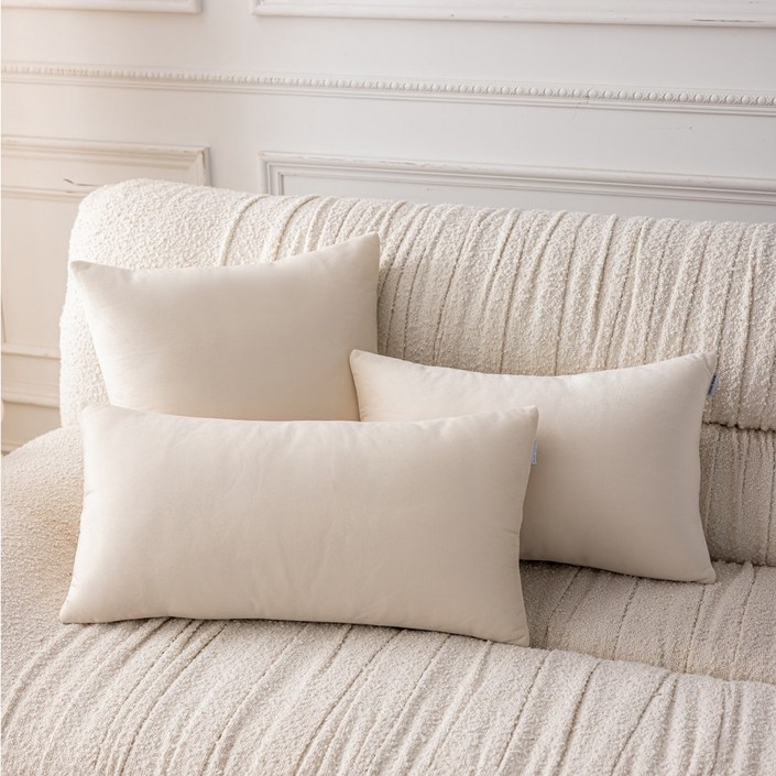 생활방수 커버무드 패브릭 소파 쿠션  솜 포함