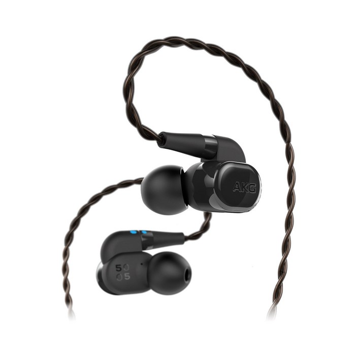 AKG N5005 레퍼런스 클래스 5 드라이버 구성 인 이어 헤드폰 사용자 정의 사운드 US 버전 블랙  GPN505HAHHAAA
