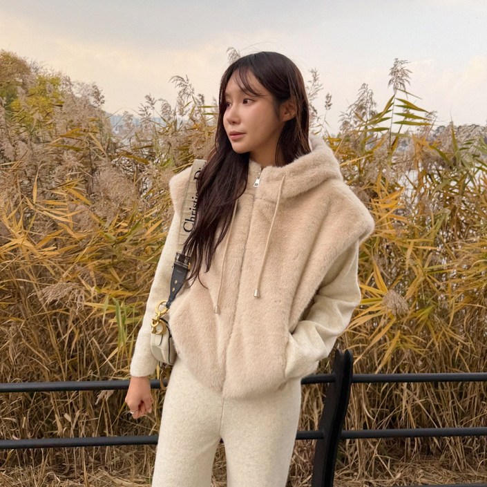 미아마스빈모카베어 후드 베스트