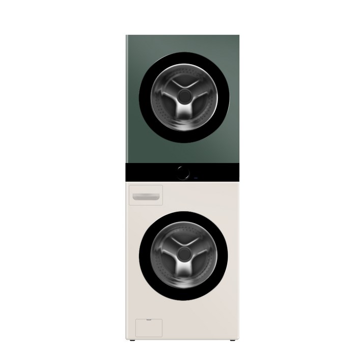 LG전자 세탁건조기 13kg10kg 베이지그린 트롬 오브제컬렉션 워시타워 컴팩트 W1310EGN