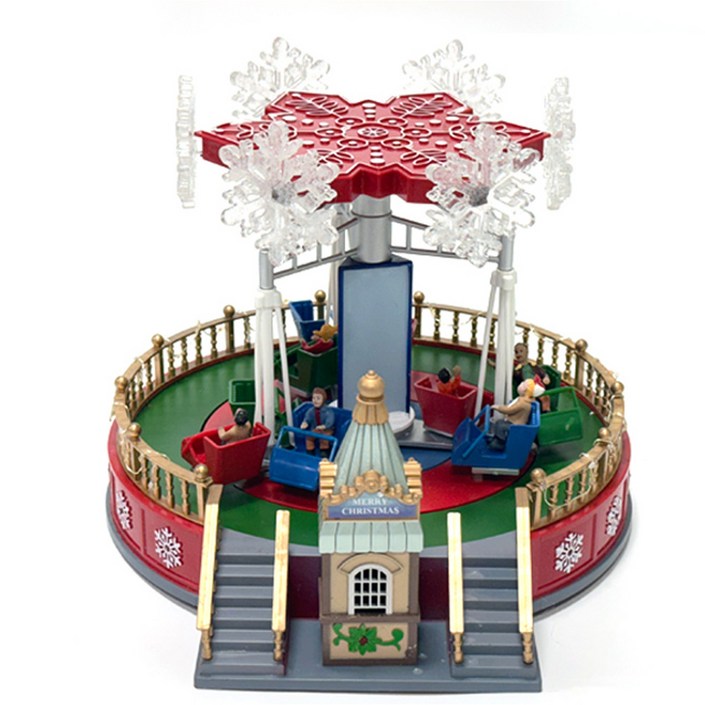 트레인 움직이는 기차 크리스마스 오르골 크리스마스장식 선물 크리스마스소품, 회전의자