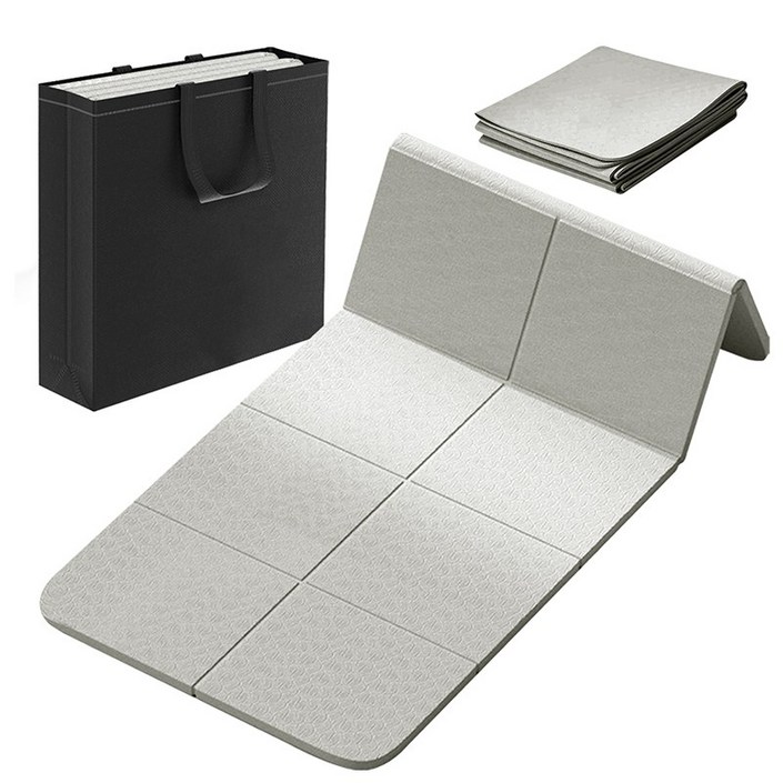 FONOW 요가매트 접이식 수납 고급 소재 소음방지+파우치