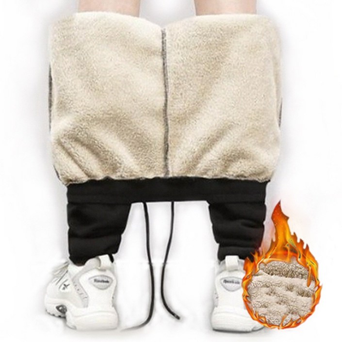 차쿠 남성 겨울 방한 바지 양털 트레이닝 기모 추리닝 조거팬츠