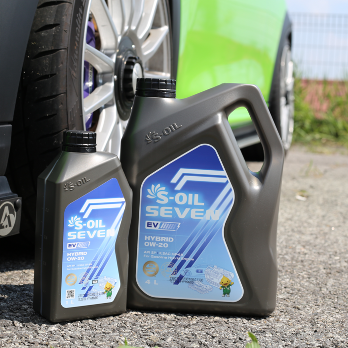 에스오일 세븐EV 하이브리드 엔진오일 0W20 1리터+4리터 5L, 5L, 1개