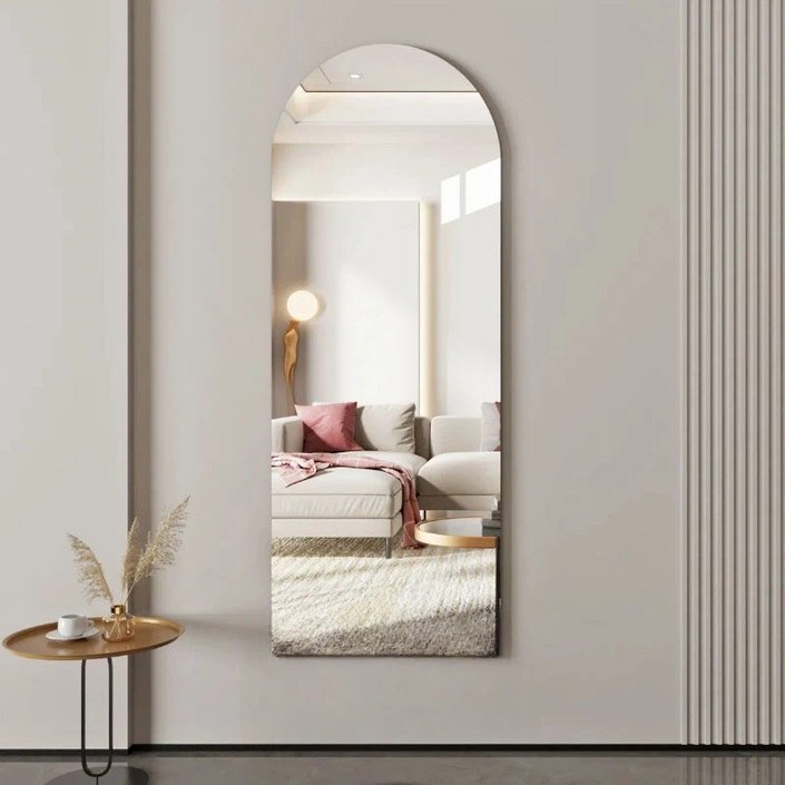 SMTBOX 아크릴 고화질 전시거울 벽거울 벽걸이 전시거울 아치형 원형